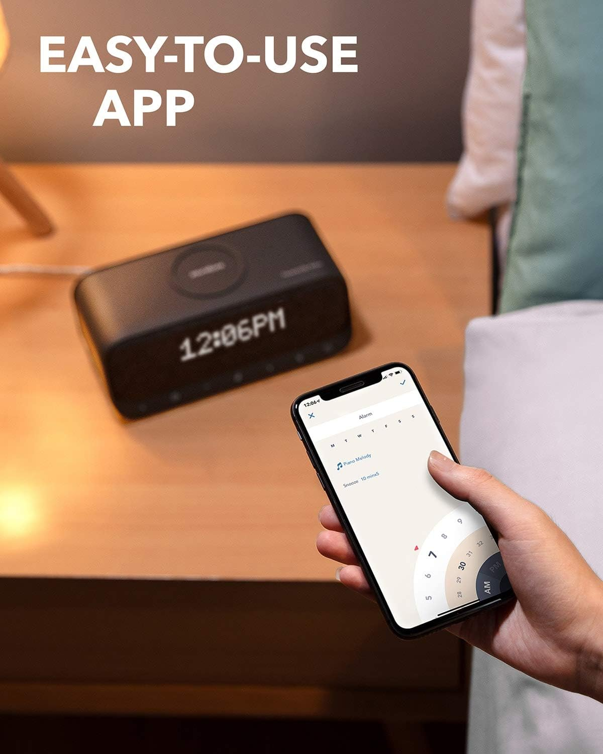 Anker Soundcore Wakey Bluetooth Speakers with Alarm - White Anker Soundcore Wakey Bluetooth Speakers with Alarm - White